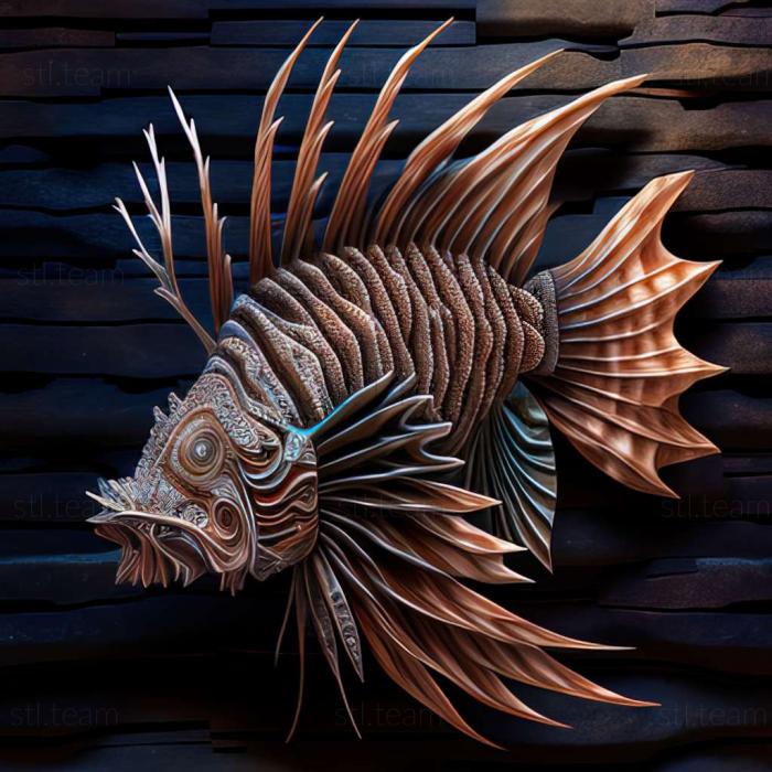 Indian lionfish fish